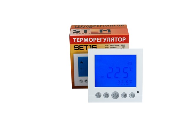 Терморегулятор STEM Energy SET 16 (программируемый)