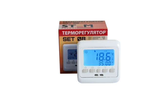Терморегулятор STEM Energy SET 08 (программируемый)